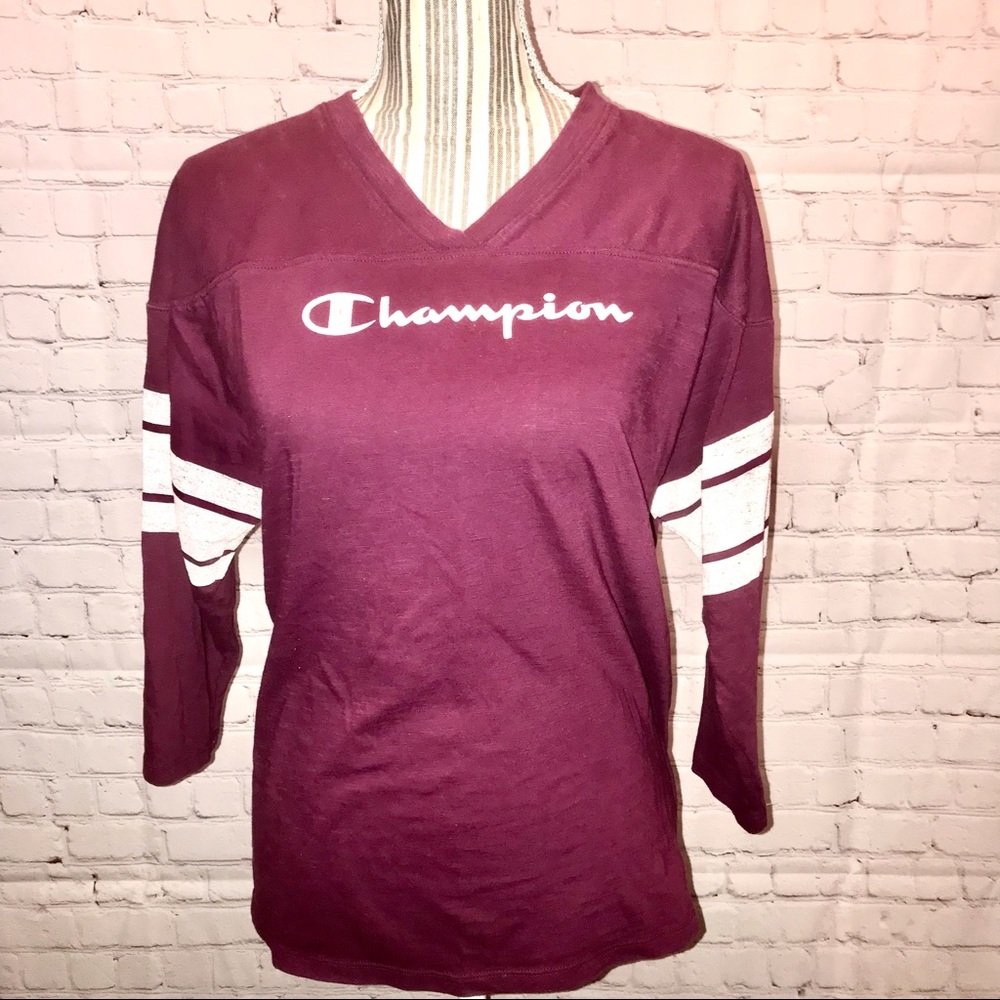 Champion 3/4 sleeve tee. small